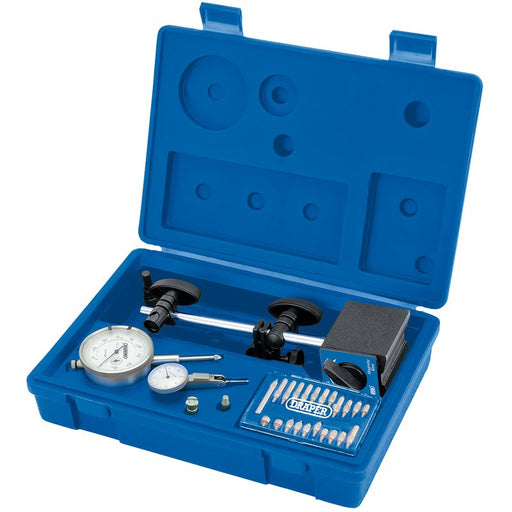 metric dial test indicator kit in blue box
