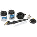 Delaper airbrush kit with various components on a white background