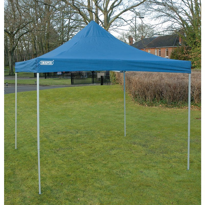 Draper 76942 3M x 3M Blue Folding Gazebo