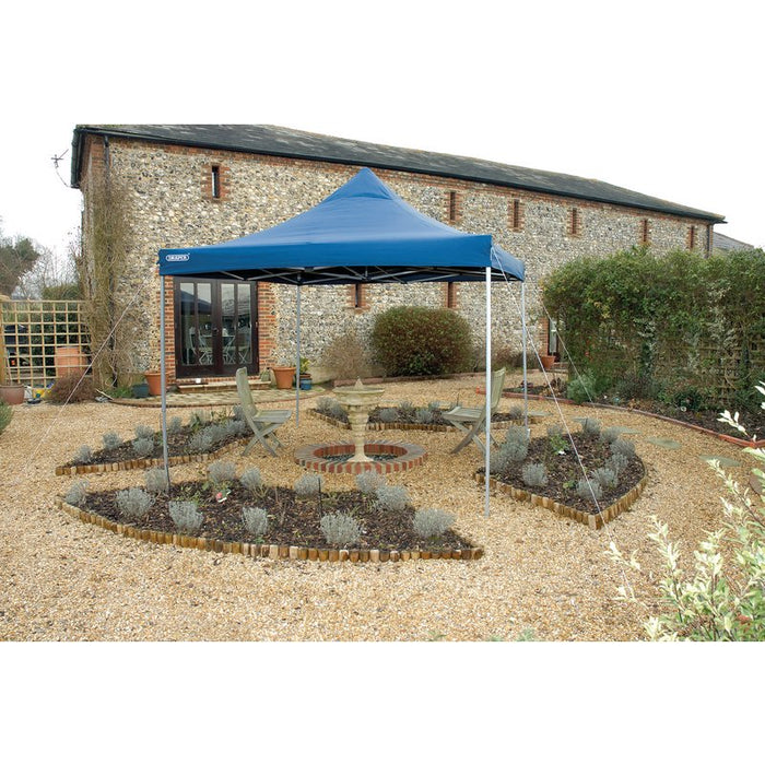 Draper 76942 3M x 3M Blue Folding Gazebo