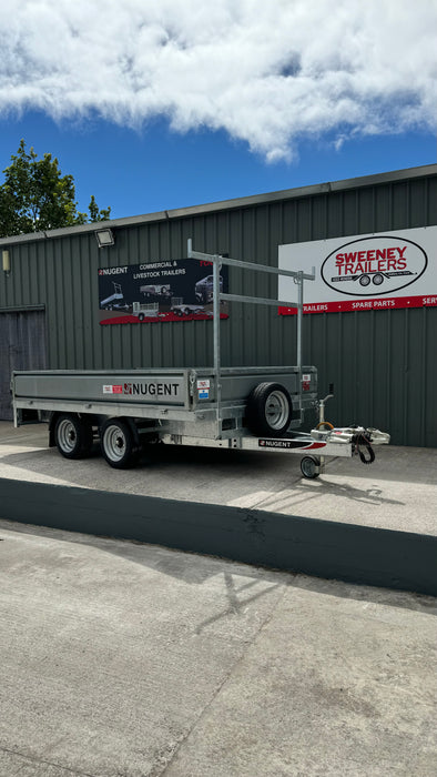 Nugent Flatbed 10' x 6' Twin Axle c/w Dropsides (2700kg)