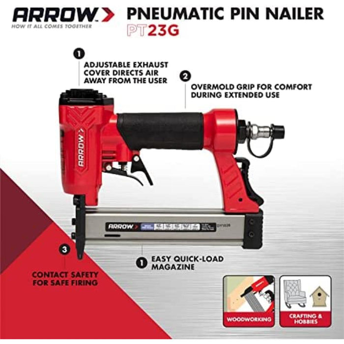 Arrow 23 Gauge Air Brad Nailer (12 - 25mm)