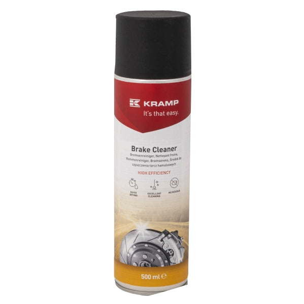 Kramp brake cleaner spray can on a white background