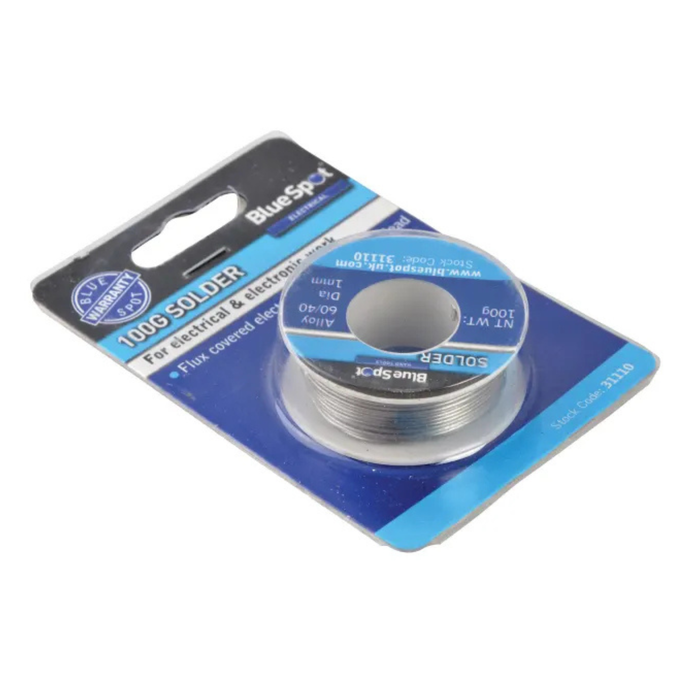Bluespot Flux Covered Solder 100g 60/40