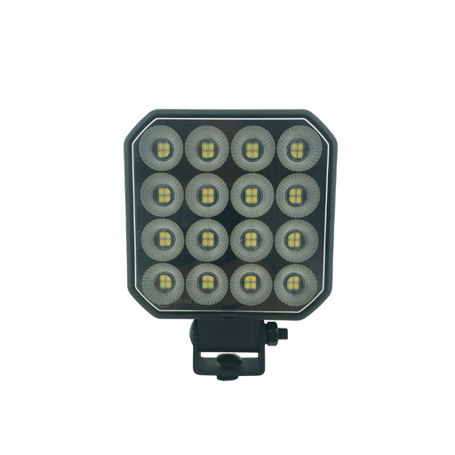 LED light bar with multiple circular lights on a white background