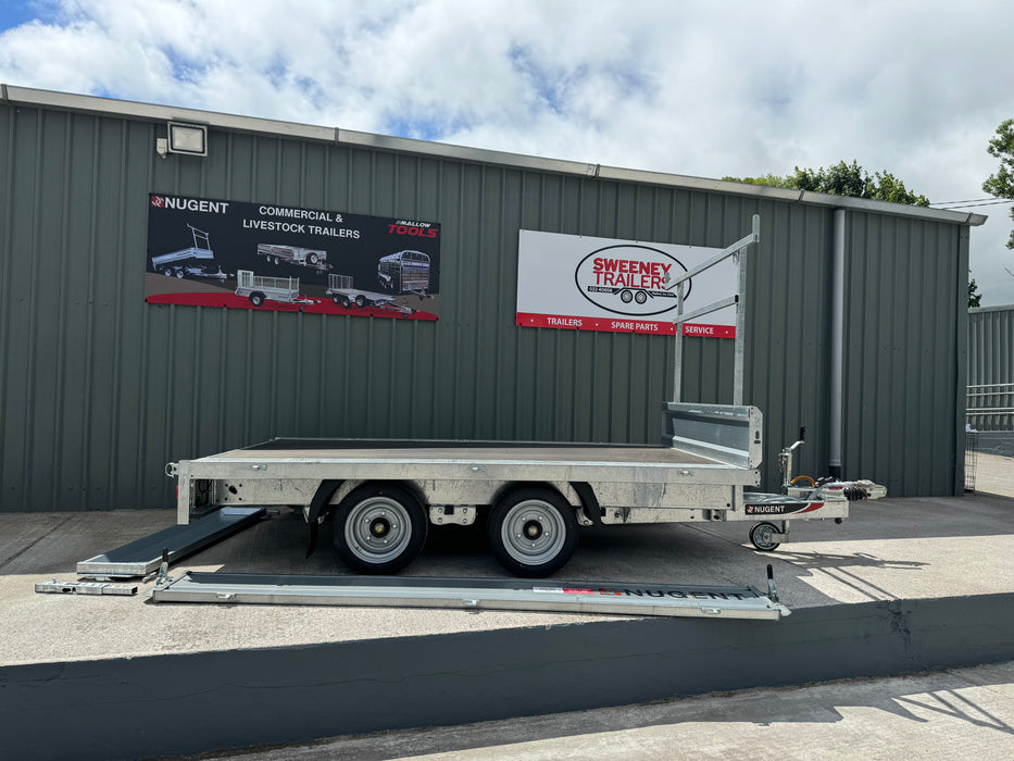 Nugent Flatbed 10' x 6' Twin Axle c/w Dropsides (2700kg)