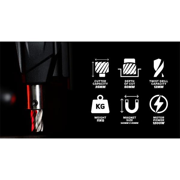 Rotabroach Commando 35 1200w 35mm Magnetic Drill (230v)