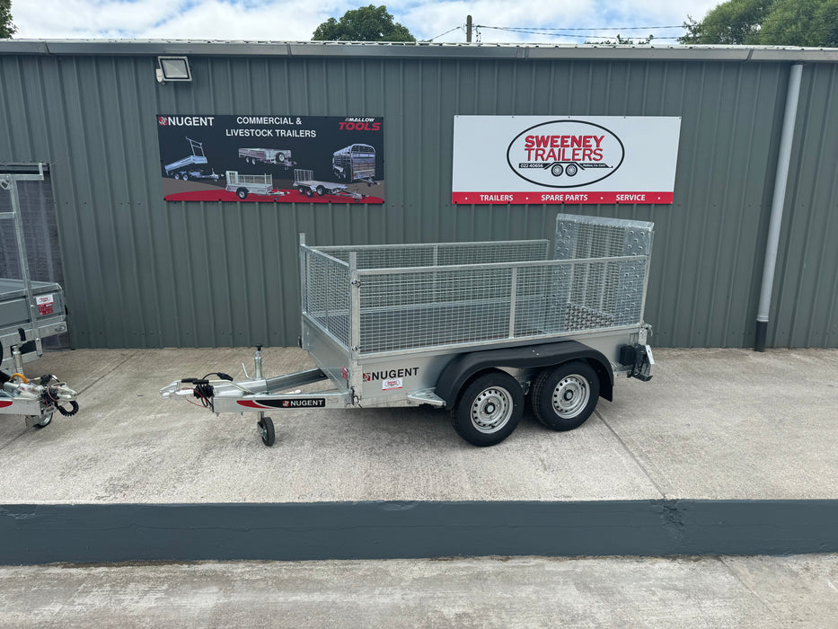 Nugent GP 8' 2'' x 4' 2'' Twin Axle c/w Mesh Sides (2000Kg)