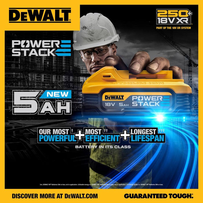 DeWalt DCBP518-XJ 18V 5.0Ah Powerstack Battery