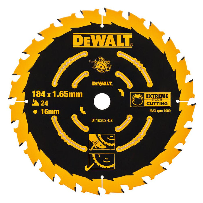 DeWalt 184mm x 16 x 24T Extreme Framing Blade
