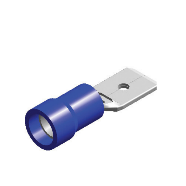 247 Lighting Blue Male Terminal Spade 6.3mm (25pk)