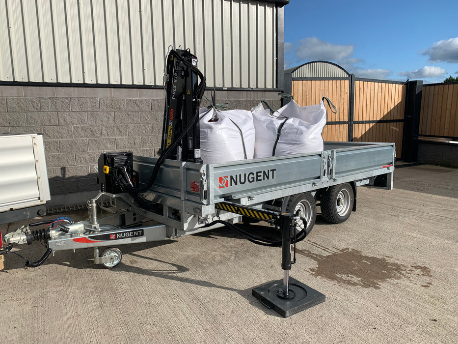 Nugent Flatbed 12ft 2'' x 6ft 7'' Twin Axle c/w Dropsides (3500kg)