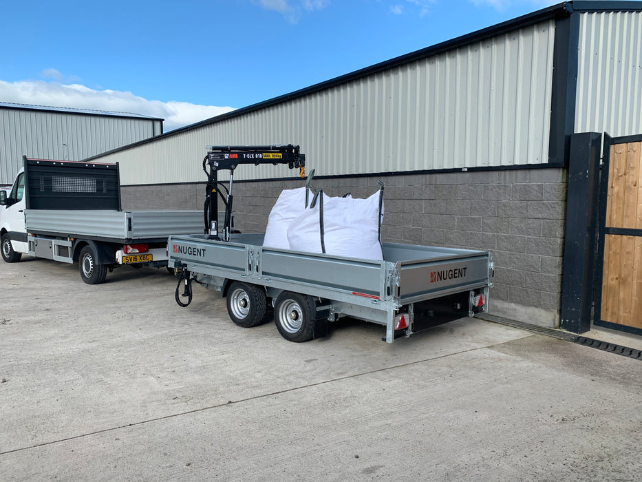 Nugent Flatbed 12ft 2'' x 6ft 7'' Twin Axle c/w Dropsides (3500kg)