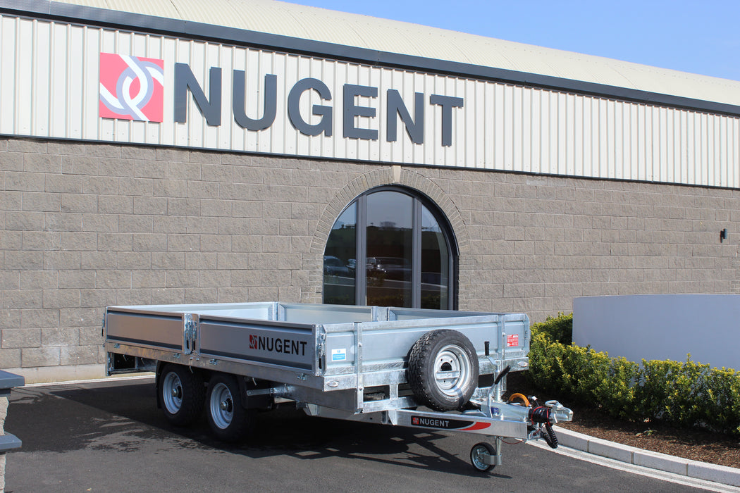 Nugent Flatbed 12ft 2'' x 6ft 7'' Twin Axle c/w Dropsides (3500kg)