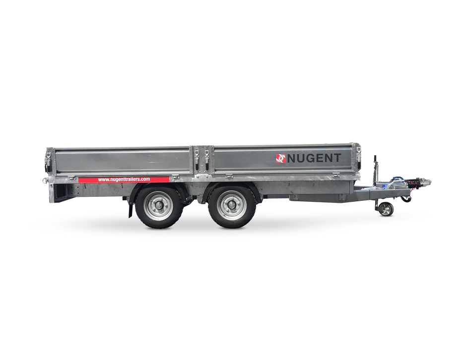 Nugent Flatbed 14ft 1'' x 6ft 7'' Twin Axle c/w Dropsides (3500kg)