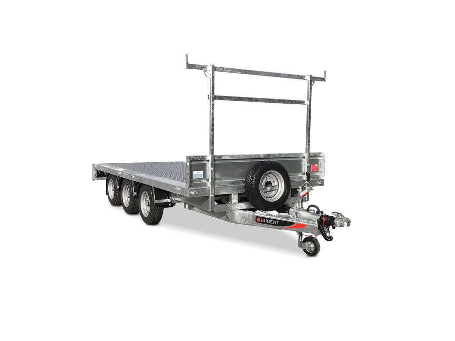 Nugent Flatbed 14ft 1'' x 6ft 7'' Tri Axle c/w Dropsides (3500kg)