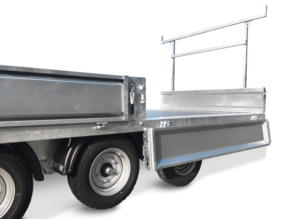 Nugent Flatbed 14ft 1'' x 6ft 7'' Tri Axle c/w Dropsides (3500kg)