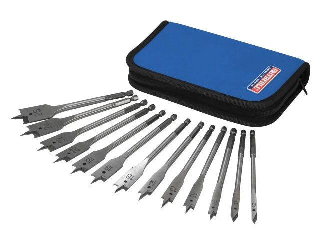 Faithfull 13pc Flat Bit Set (6 - 25mm)