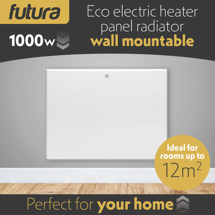 Futura Eco 1000w Electric Panel Heater (Countdown Timer)