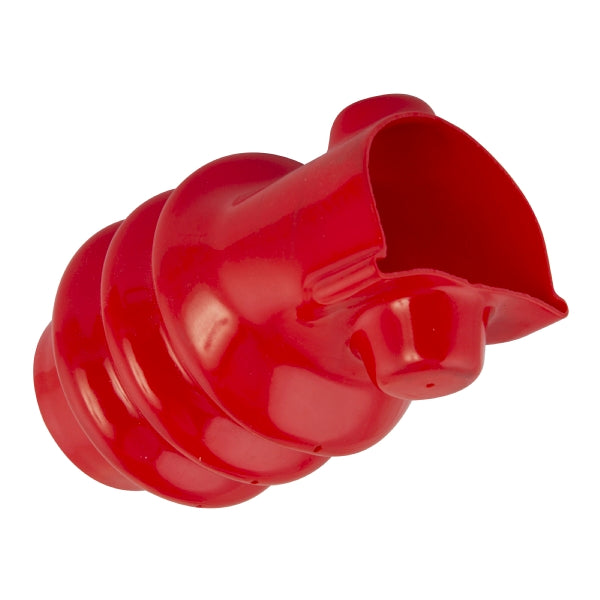 red plastic strap gaiter