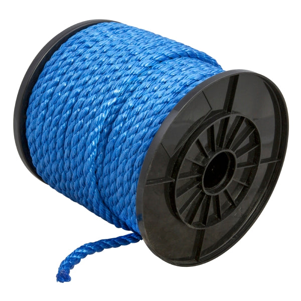 Reusable Rope Reels General Purpose 6mm x 125M Blue Polypropylene Rope Reel — Mallow Tools