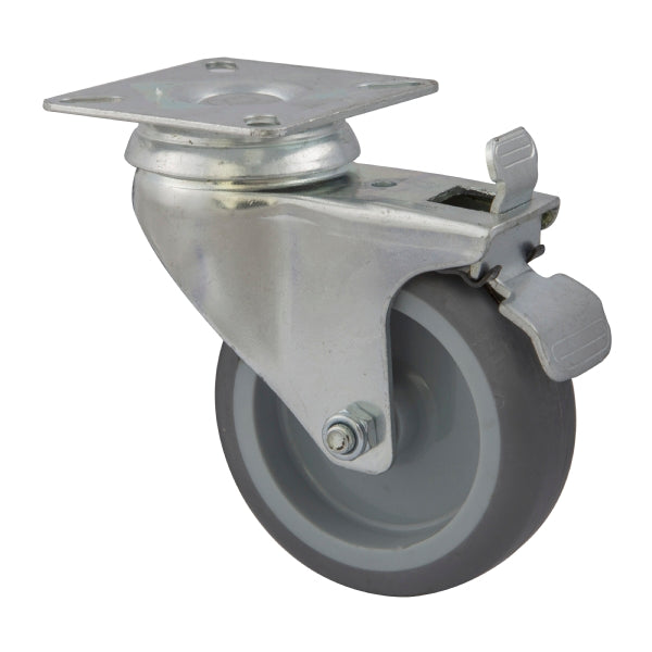 Genfitt 50mm Swivel Rubber Castor with Brake (50kg)