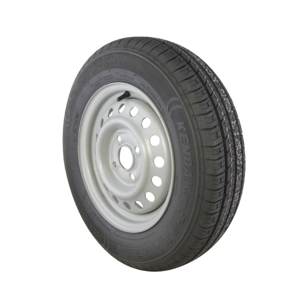 4 Stud Rim & Tyre 155/80 R13 4 Ply 100mm PCD