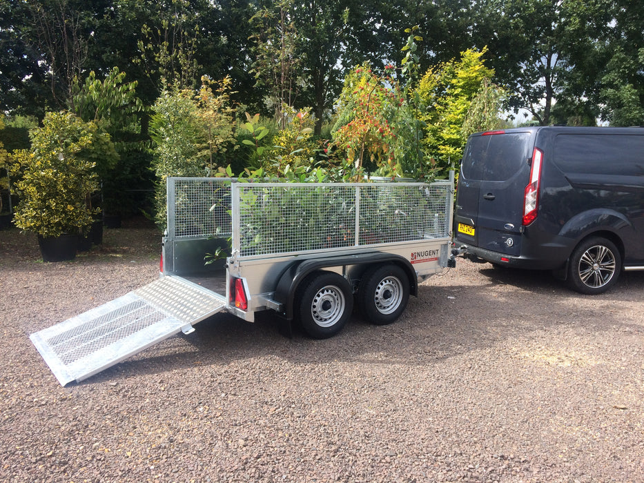 Nugent GP 10' x 5' Twin Axle c/w Mesh Sides (2700Kg)