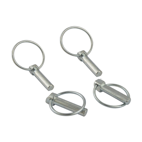 Buyers Lynch Pin 7/16 Inch Heavy Duty - Yellow Zinc Plated For Trailers & Lawn Equipment