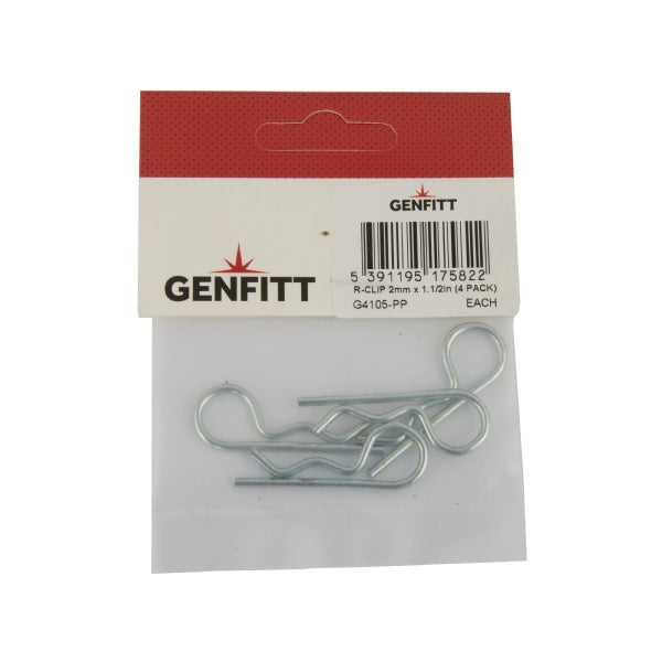 R Clip 2mm x 1 1/2'' (Pack of 4)