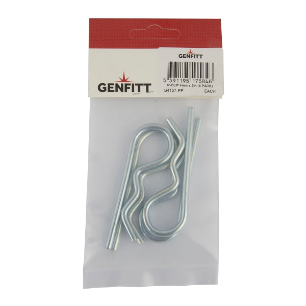 R Clip 4mm x 3'' (Pack of 4)