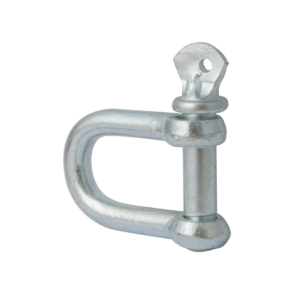 Metal shackle on a white background