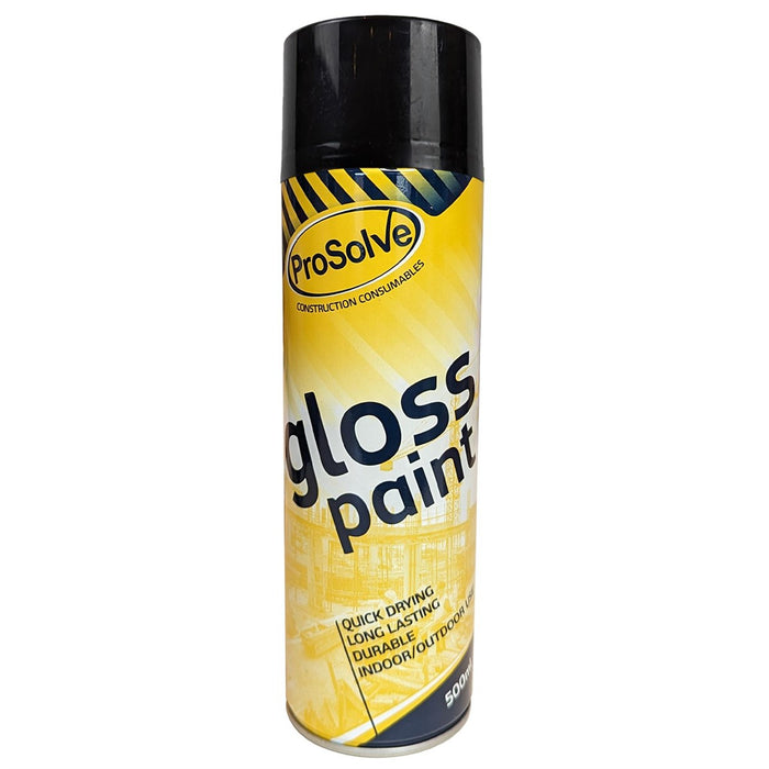 Prosolve 500ml Gloss Black Aerosol (RAL 9005)