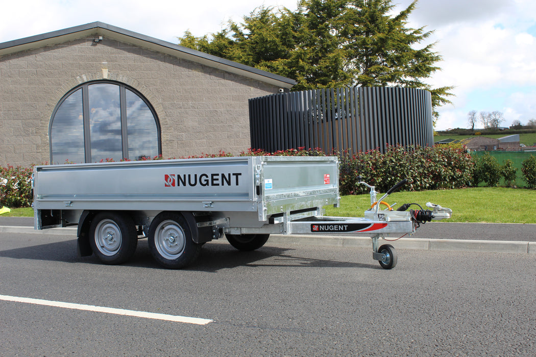 Nugent General Flatbed 8' x 5' Twin Axle c/w Dropsides (2000Kg)