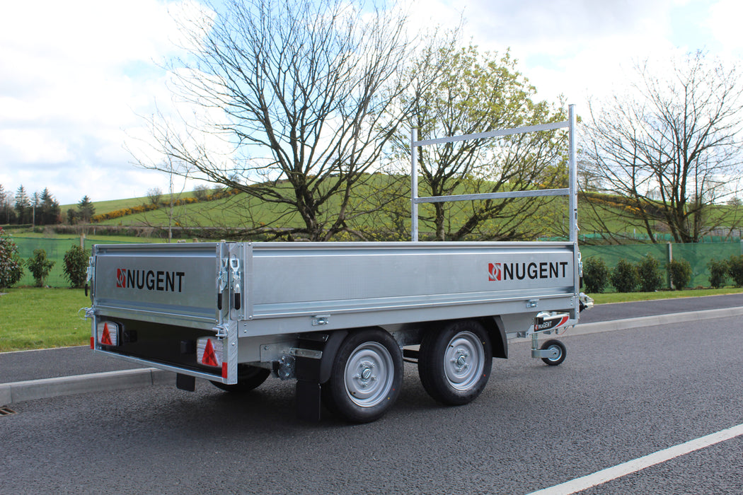 Nugent General Flatbed 8' x 5' Twin Axle c/w Dropsides (2000Kg)