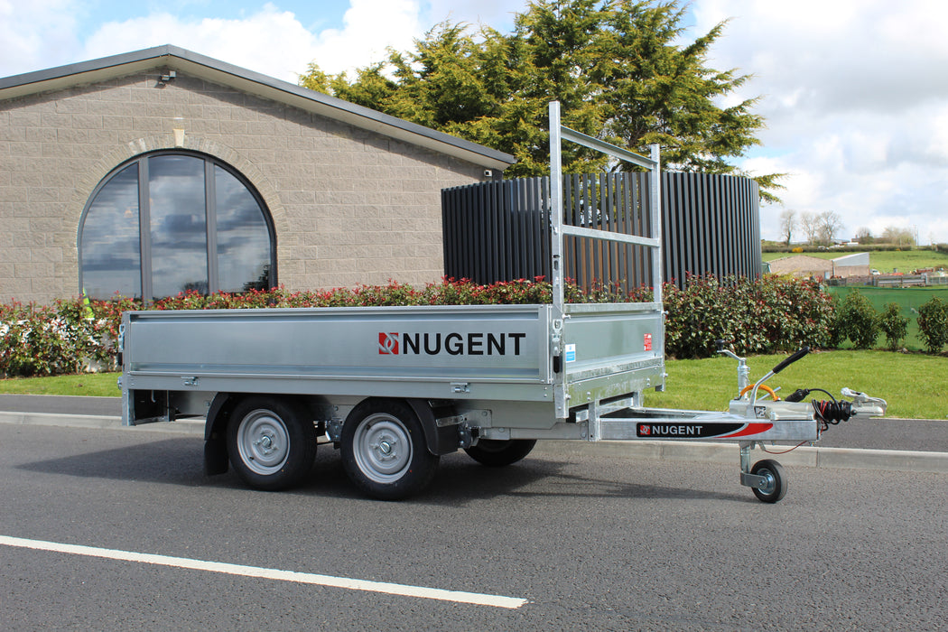 Nugent General Flatbed 8' x 5' Twin Axle c/w Dropsides (2000Kg)