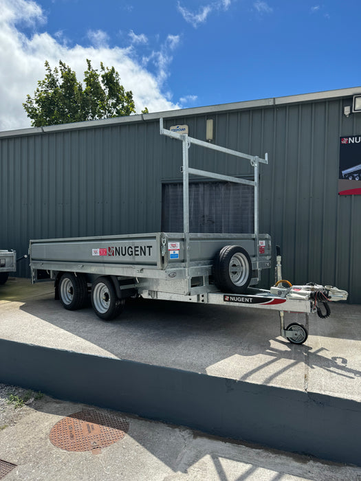 Nugent Flatbed 10ft x 6ft Twin Axle c/w Dropsides (3500kg) Alloy Floor