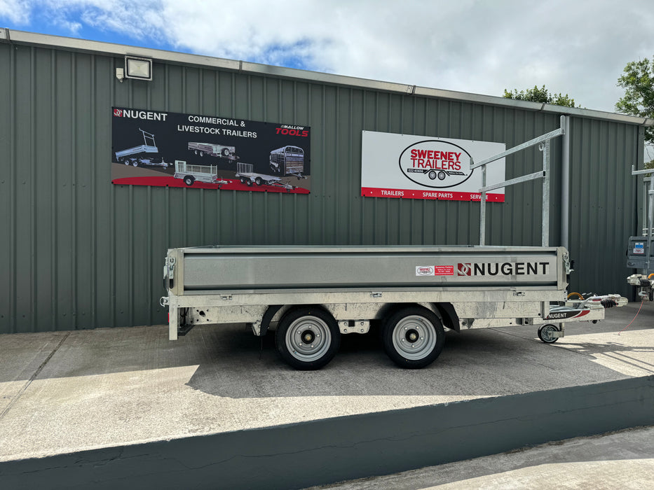 Nugent Flatbed 10ft x 6ft Twin Axle c/w Dropsides (3500kg)