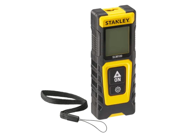 Medidor de distâncias a laser com alcance de 30 m e modo de poupança de energia SLM100 Stanley Medidor de distâncias a laser com alcance de 30 m e modo de poupança de energia SLM100 Stanley