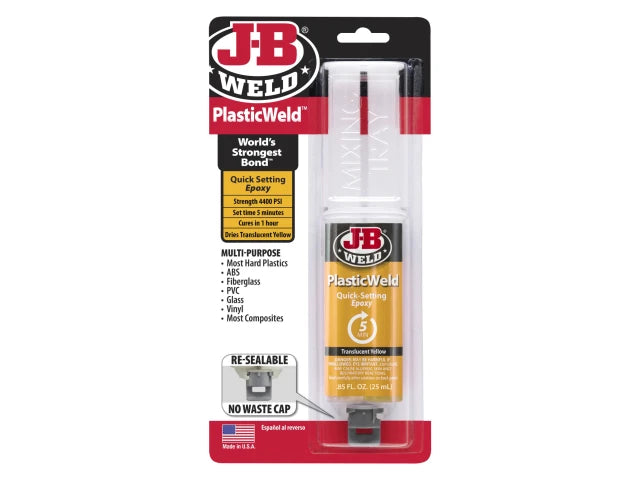 JB Weld PlasticWeld™ Epoxy Syringe 25ml