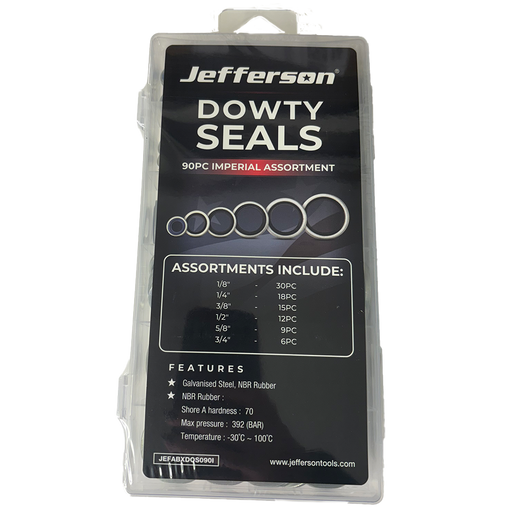 Jefferson Dowty Seals packaging with product details on a white background