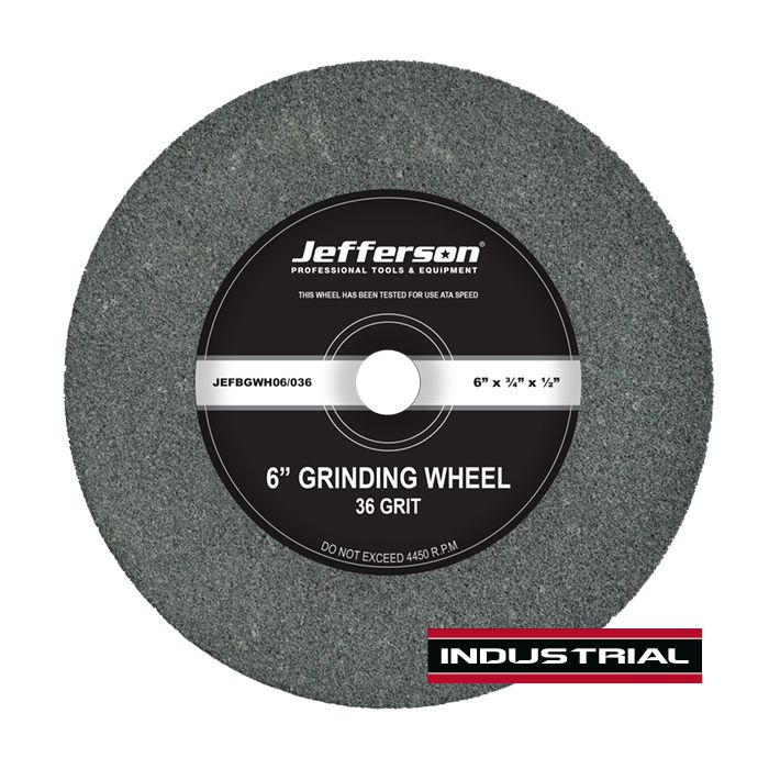 Jefferson 6'' Bench Grinder Wheel 36 Grit (20mm Bore)