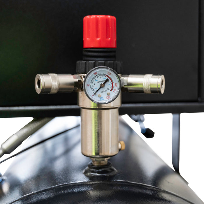 Jefferson 200L 3HP Belt Driven Air Compressor (14.4 CFM) Silent Canopy