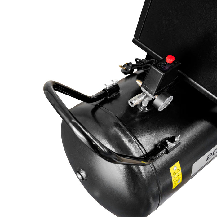 Jefferson 200L 3HP Belt Driven Air Compressor (14.4 CFM) Silent Canopy