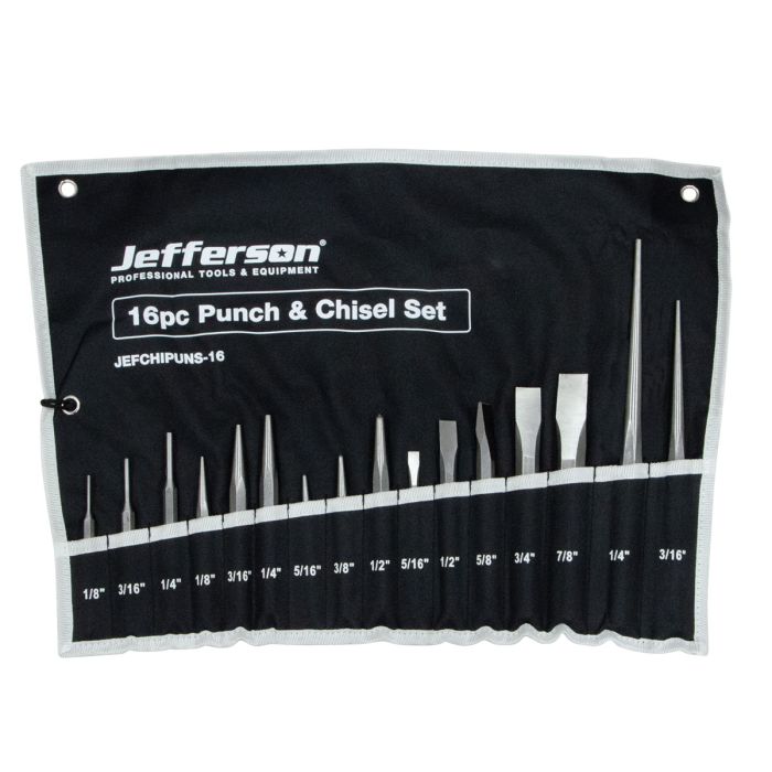 Jefferson 16 Piece Chisel and Punch Set
