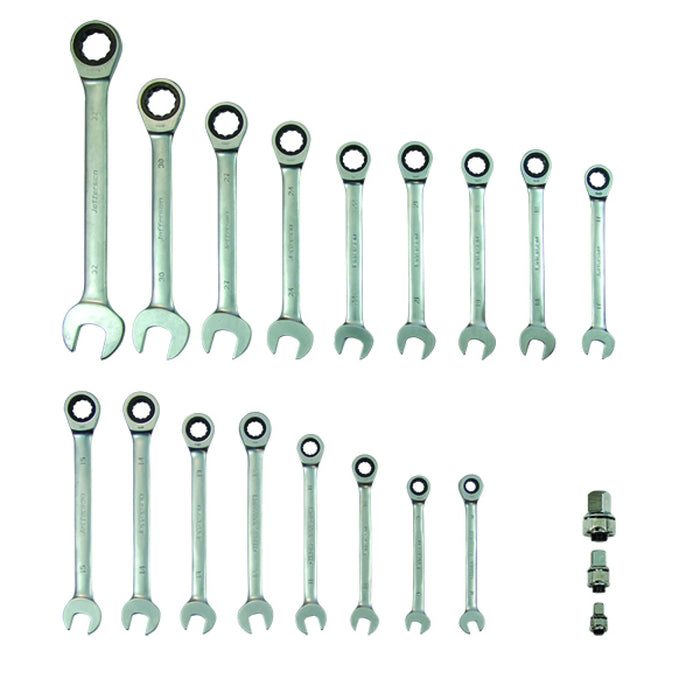 Jefferson 20pc Combination Ratchet Spanner Set (8 - 32mm)