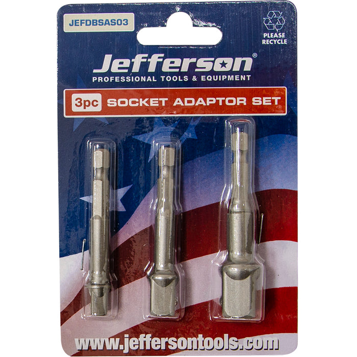 Jefferson 3 Piece Socket Adaptor Set