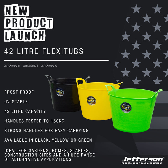 Jefferson 42 Litre Black Flexi Tub