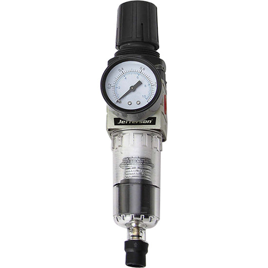 Jefferson 1/4" Outlet Filter Regulator c/w Gauge