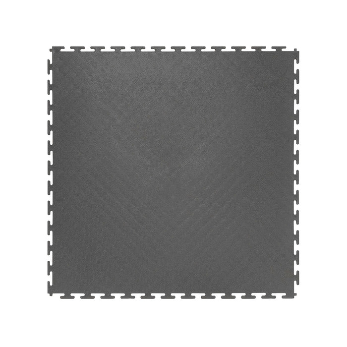 Jefferson 500 x 500mm Interlocking PVC Floor Tile Dark Grey (10pk)